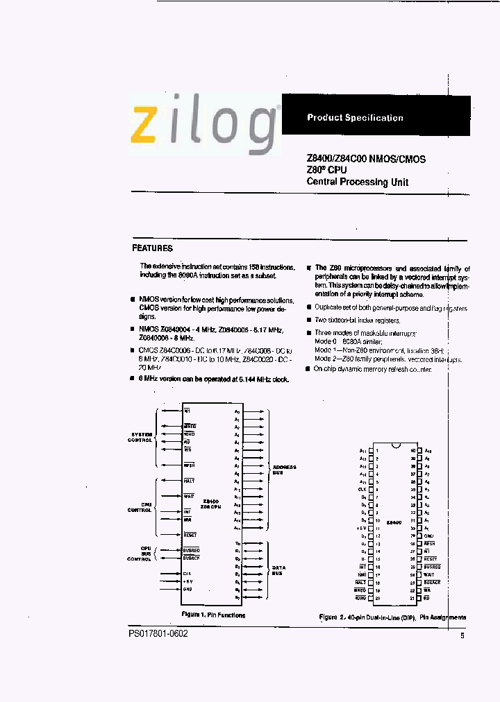 Z84C0006PEG_6599519.PDF Datasheet