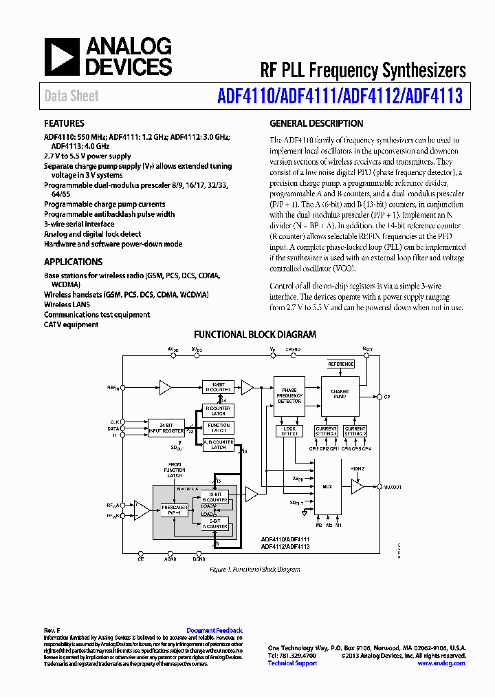 EVAL-ADF4113EBZ1_6601407.PDF Datasheet