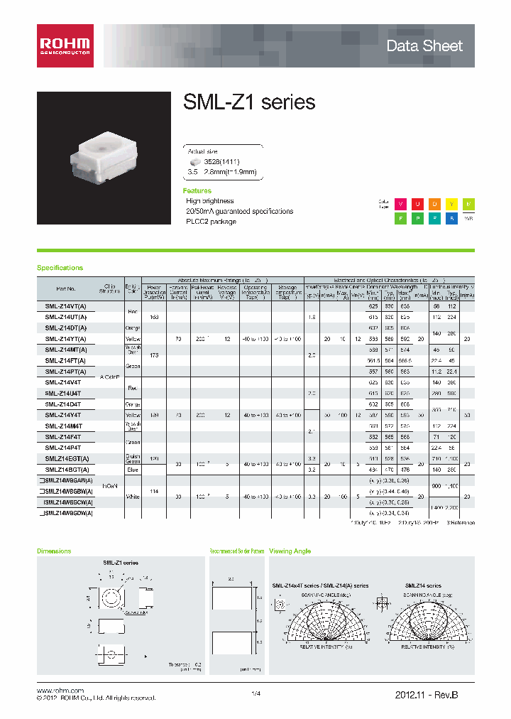 SMLZ14BGT_6602290.PDF Datasheet