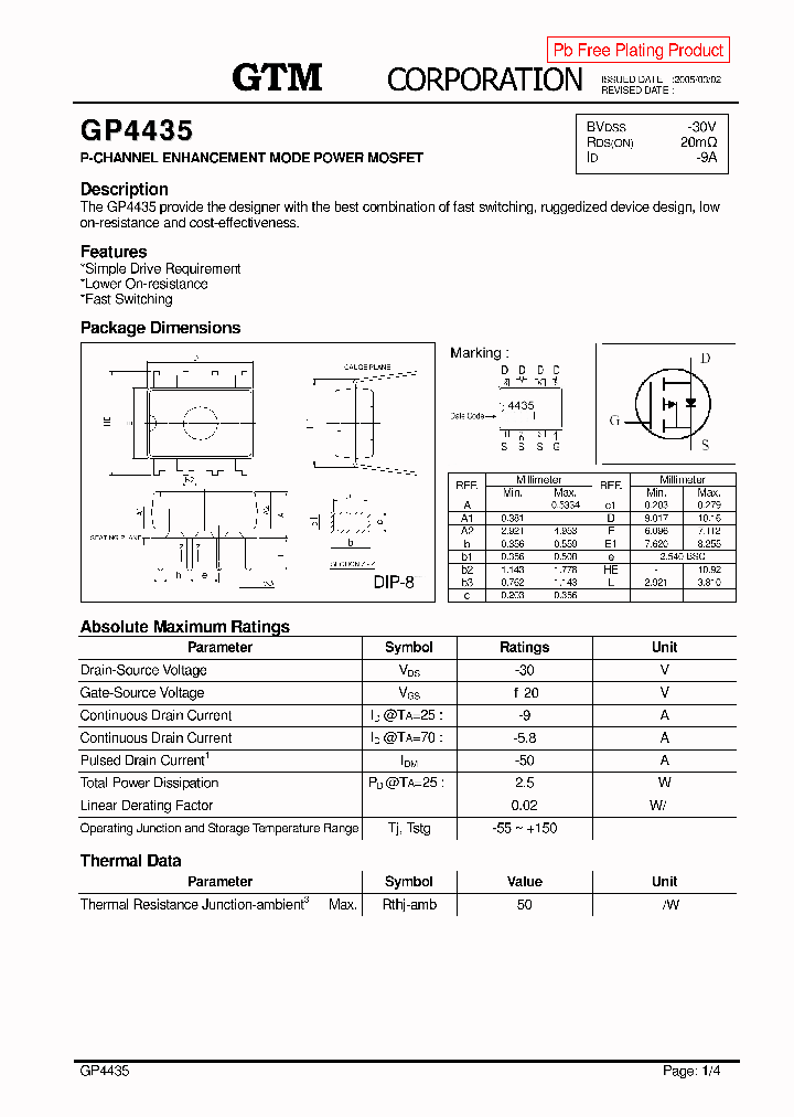 GP4435_6602280.PDF Datasheet