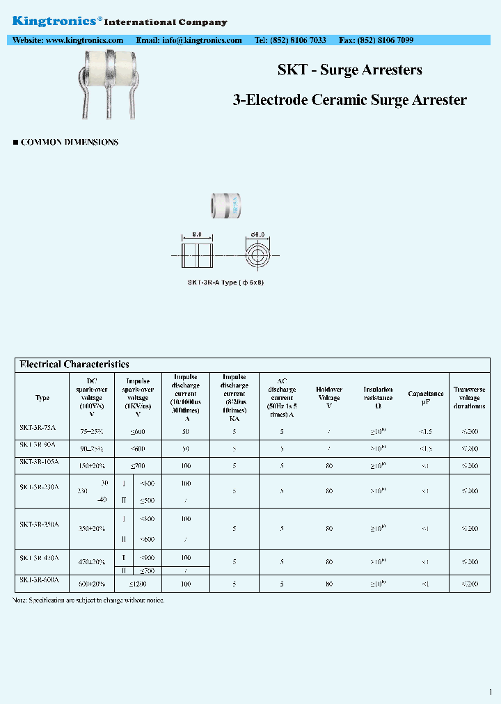 SKT-SURGE-ARRESTERS_6604906.PDF Datasheet