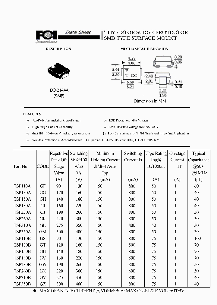 TSP310B_6605322.PDF Datasheet