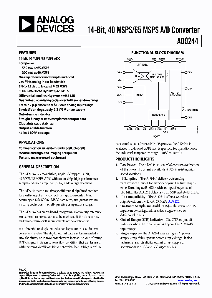 AD9244-65PCB_6607202.PDF Datasheet