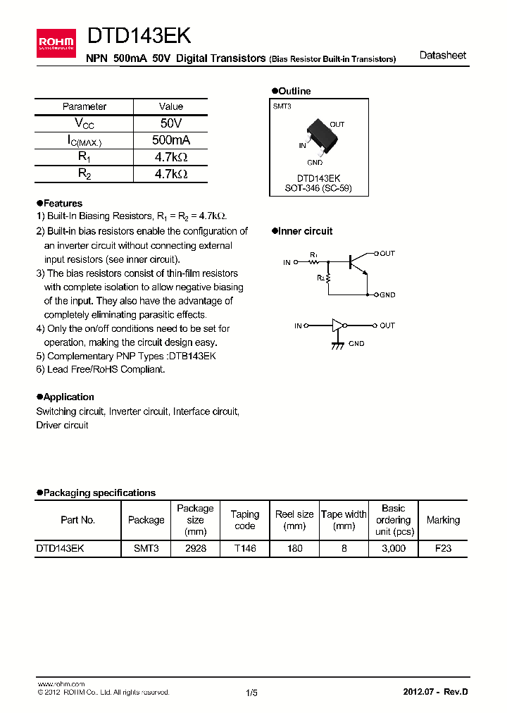 DTC144VKAT146_6610264.PDF Datasheet