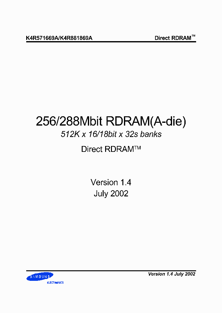K4R881869A-FCK8_6609433.PDF Datasheet
