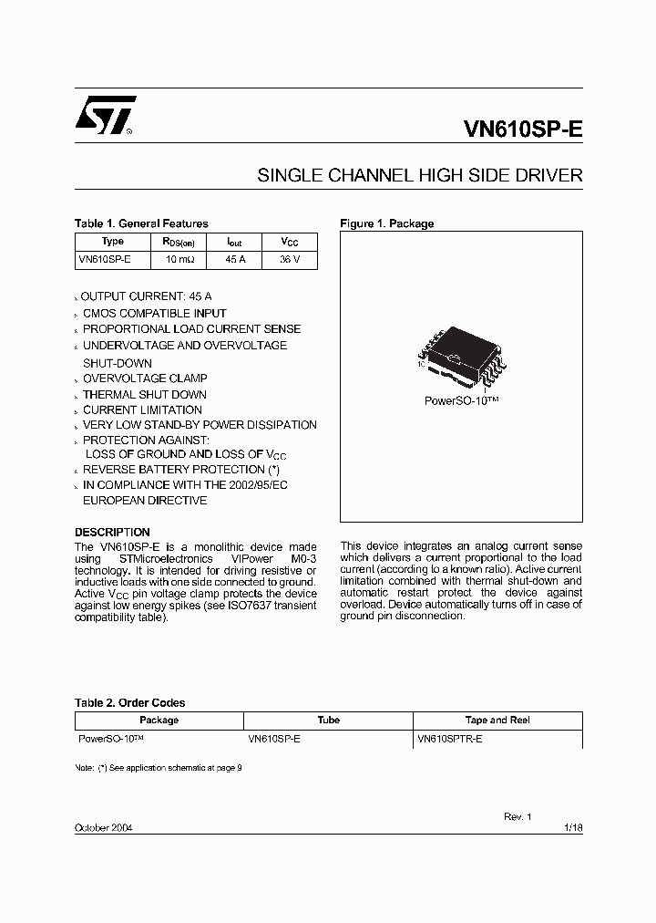-VN610SP-E_6624252.PDF Datasheet