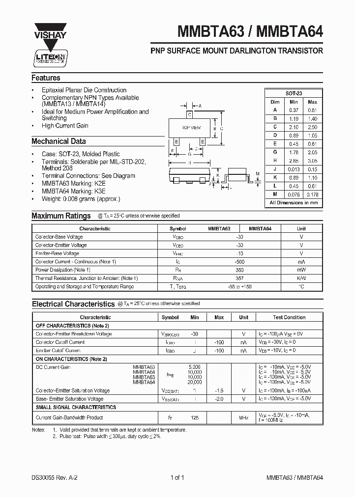 MMBTA64_6644420.PDF Datasheet