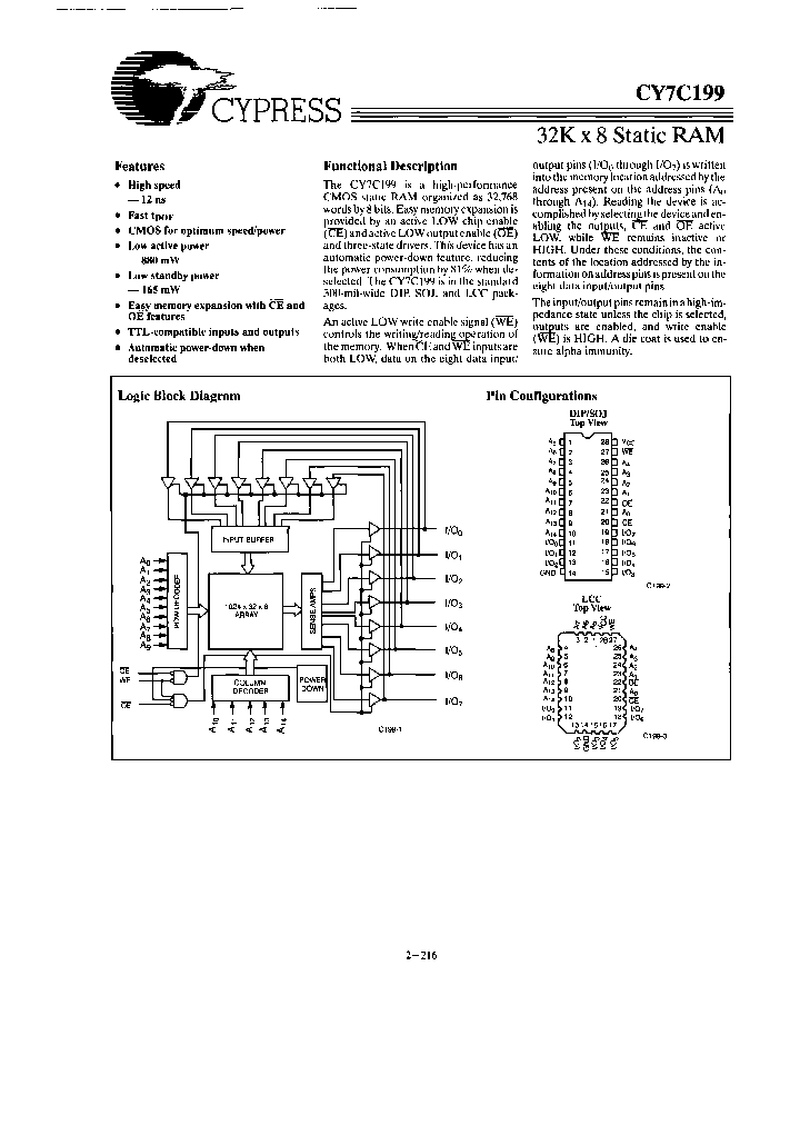 CY7C199-25VCR_6650853.PDF Datasheet