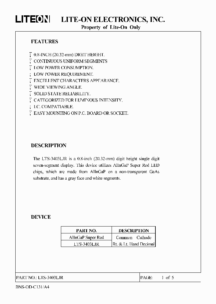 LTS-3403LJR_6661947.PDF Datasheet
