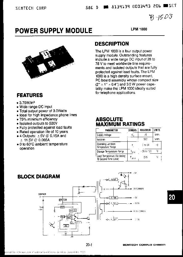 LPM1000_6657012.PDF Datasheet
