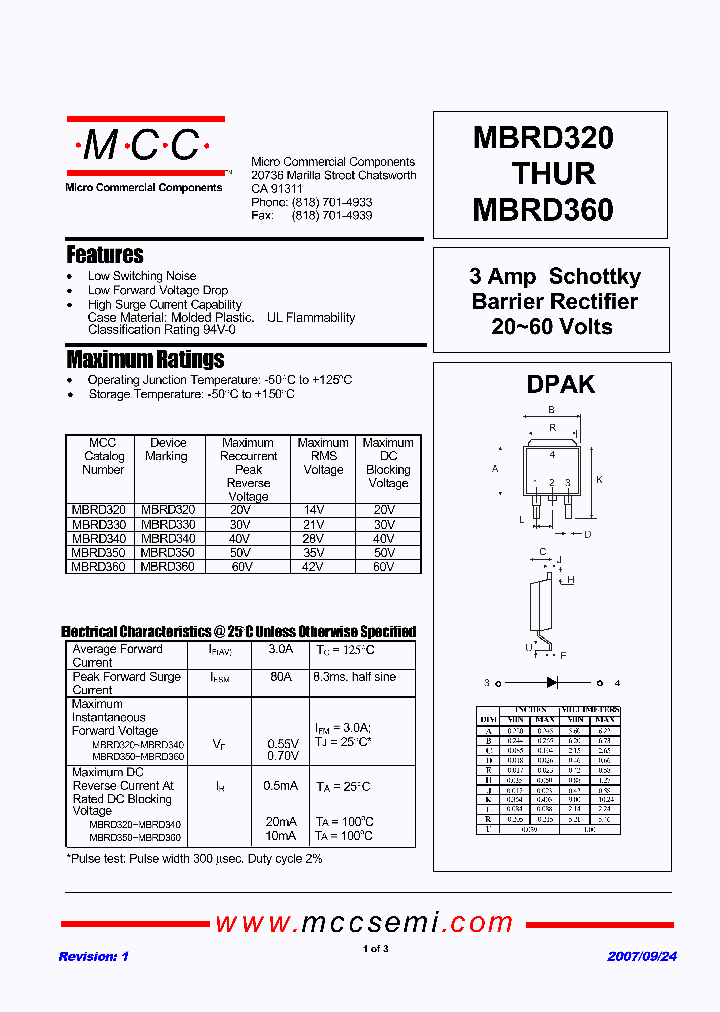 MBRD330_6672102.PDF Datasheet