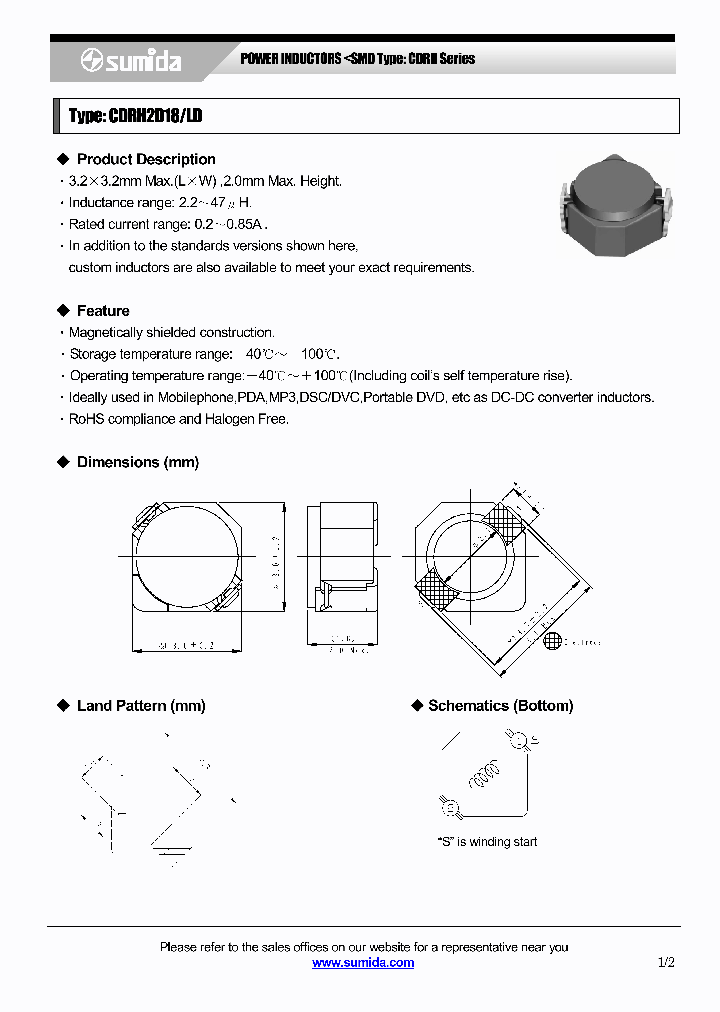 CDRH2D18LDNP-150NB_6683163.PDF Datasheet