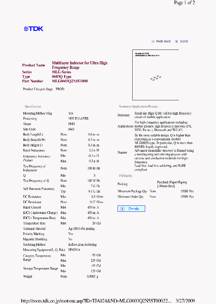 MLG0603Q2N5ST000_6683325.PDF Datasheet