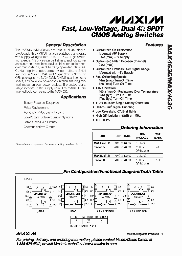 MAX4636EUBT_6688153.PDF Datasheet