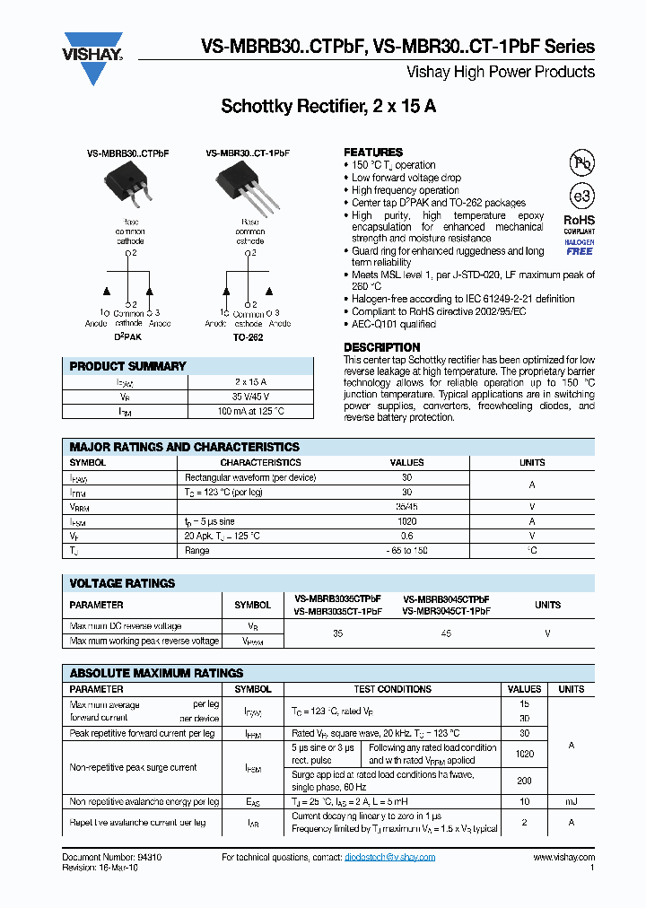 MBRB3030CTLTRRP_6702996.PDF Datasheet