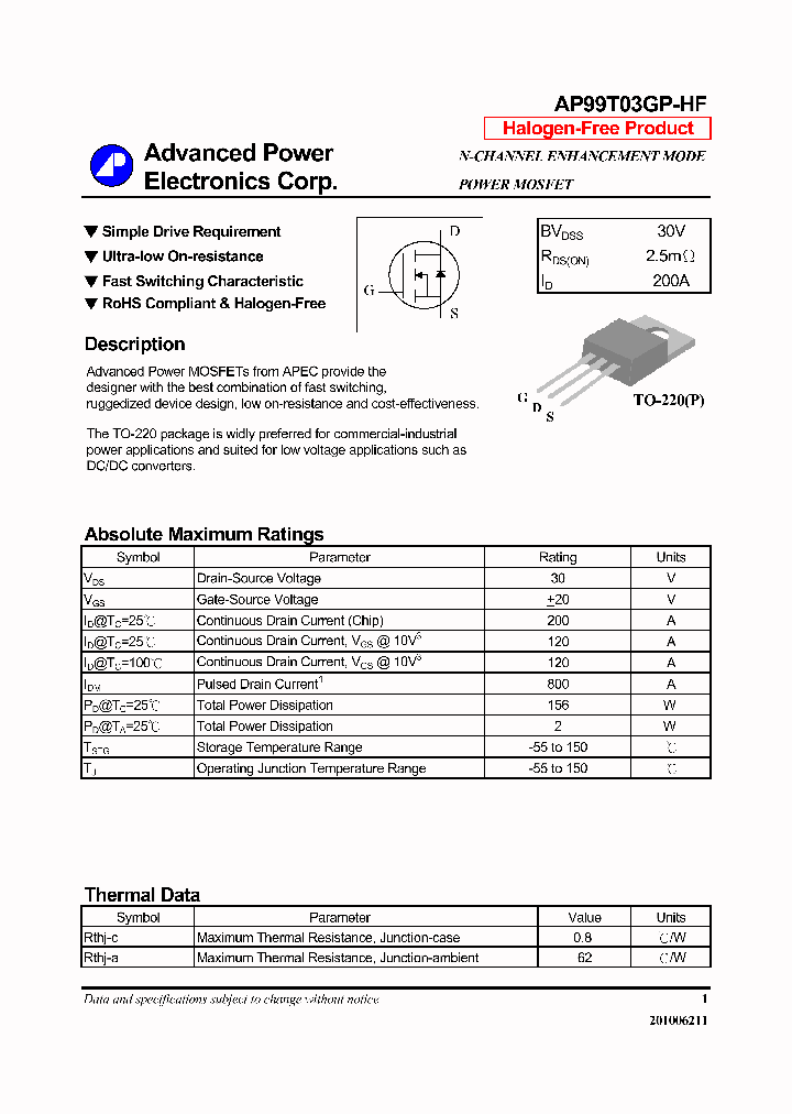 AP99T03GP-HF_6921833.PDF Datasheet