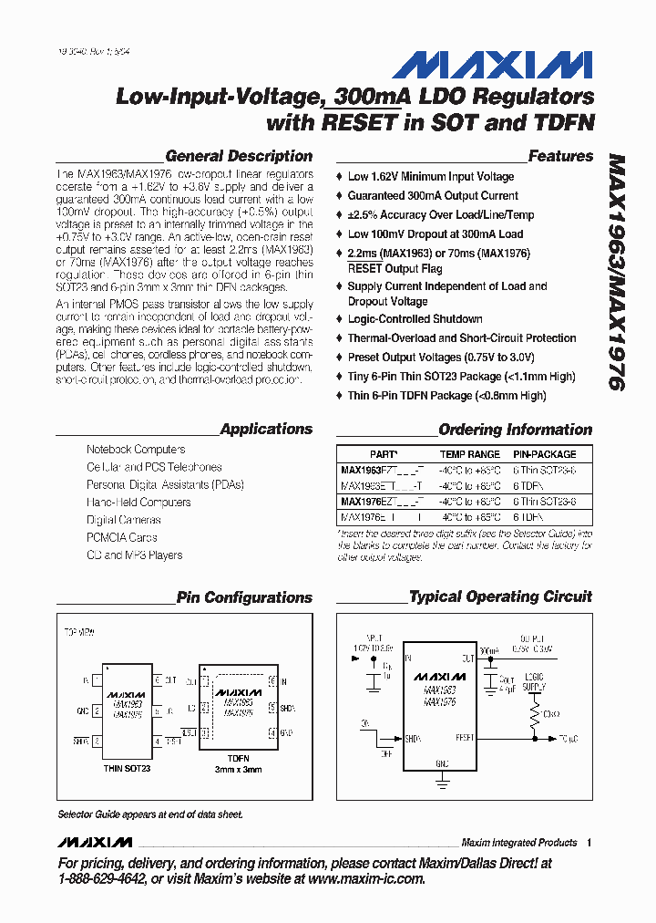MAX1963EZT285-T_6705020.PDF Datasheet