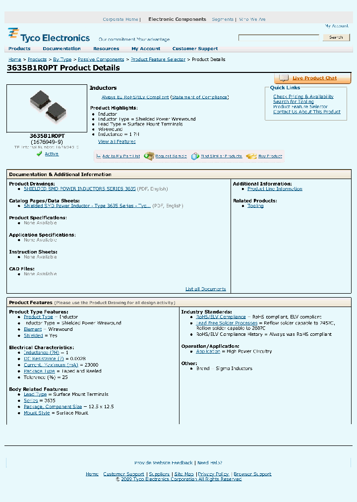 3635B1R0PT_6706493.PDF Datasheet
