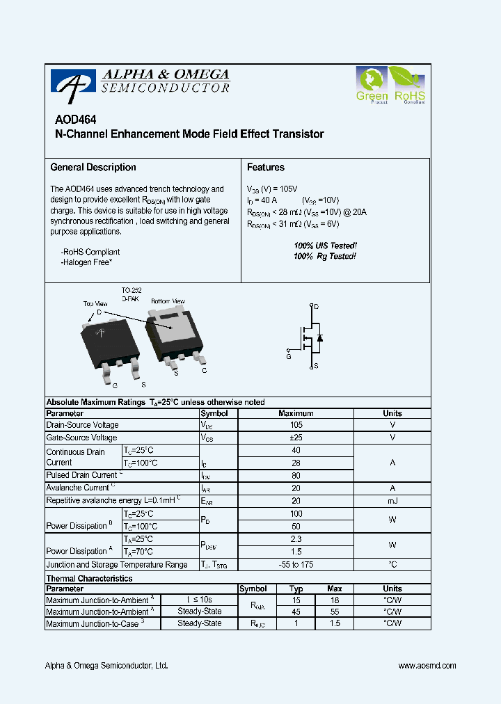 AOD46410_6935723.PDF Datasheet