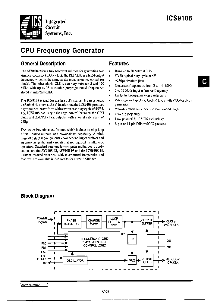 ICS9108-03CS14_6734386.PDF Datasheet