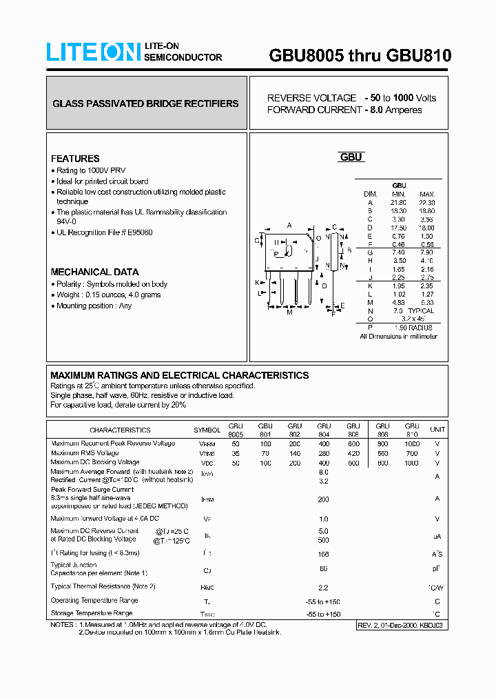 GBU801_6740268.PDF Datasheet