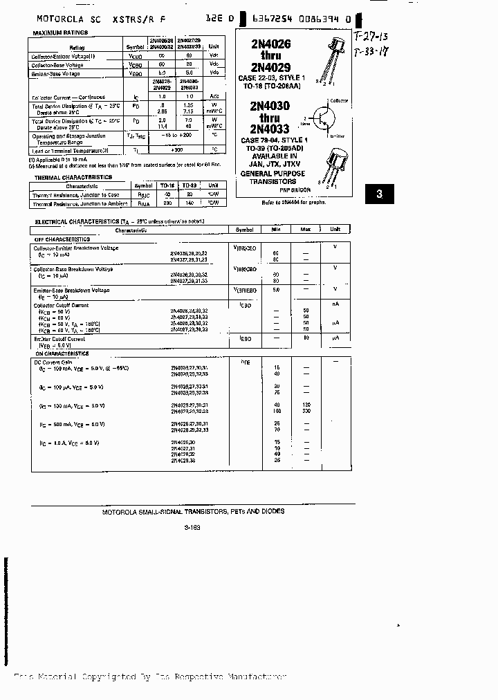 JANTXV2N4026_6781433.PDF Datasheet