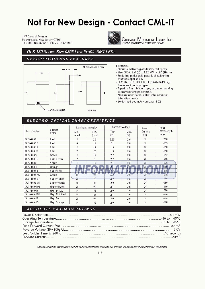 CMLINNOVATIVETECHNOLOGIES-OLS-180HYG_6787595.PDF Datasheet