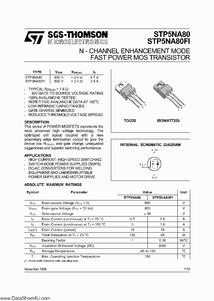 STP5NA80_6948426.PDF Datasheet