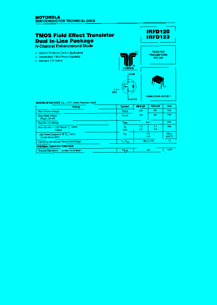 IRFD120_6949846.PDF Datasheet