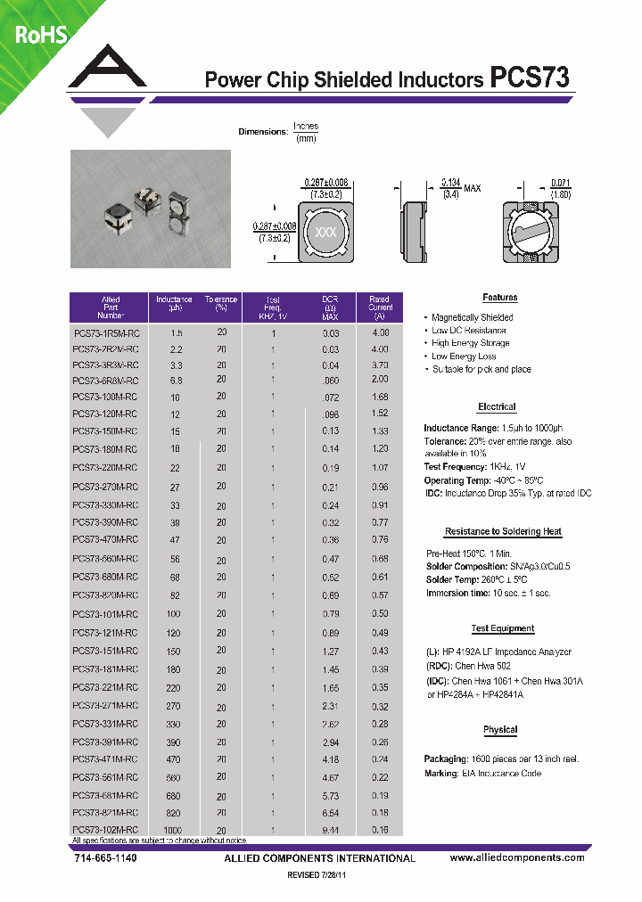 PCS73-181M-RC_6830630.PDF Datasheet