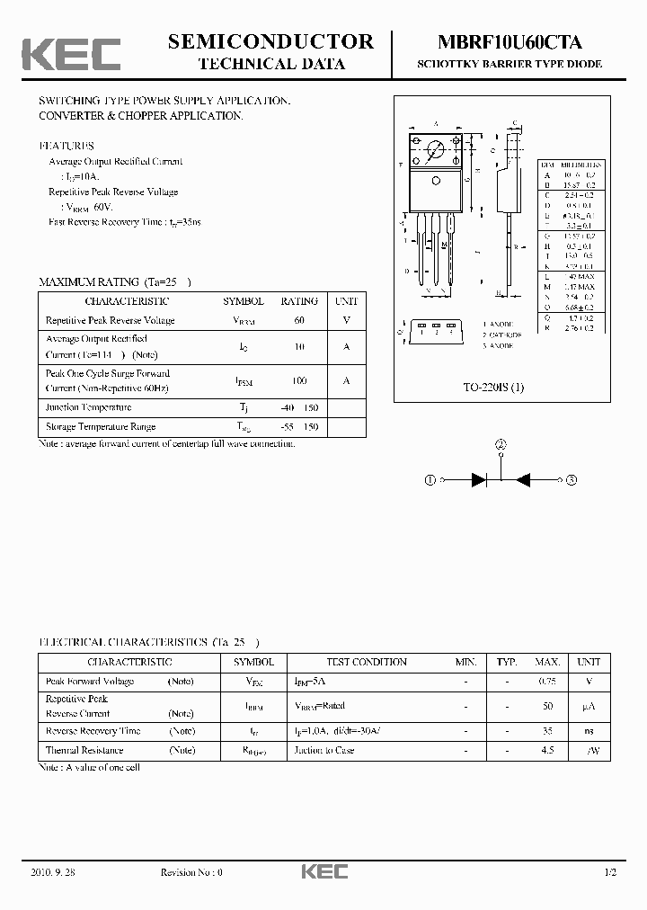 MBRF10U60CTA_6950183.PDF Datasheet