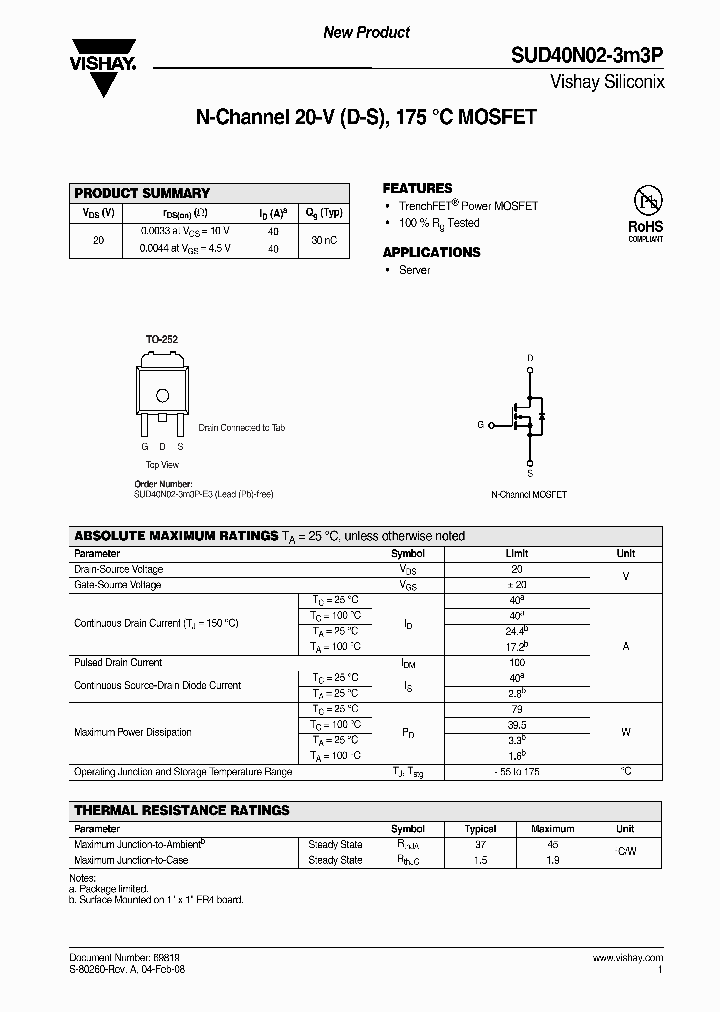 SUD40N02-3M3P-E3_6837028.PDF Datasheet