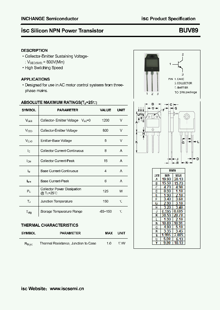 BUV89_6952609.PDF Datasheet
