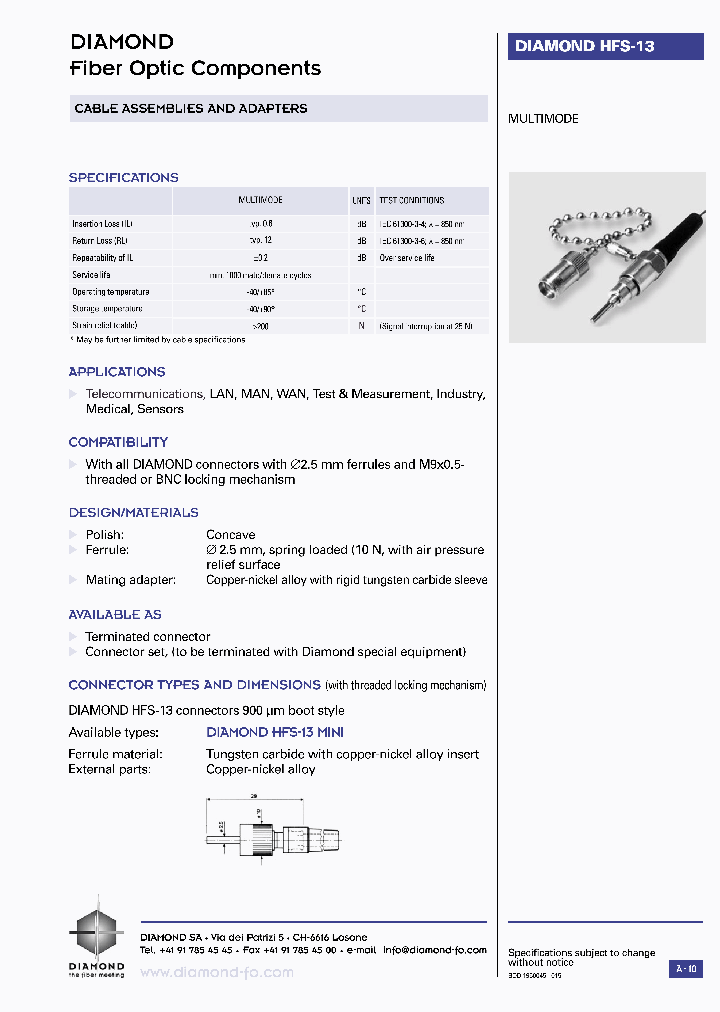 DIAMONDHFS-13BRG_6864991.PDF Datasheet