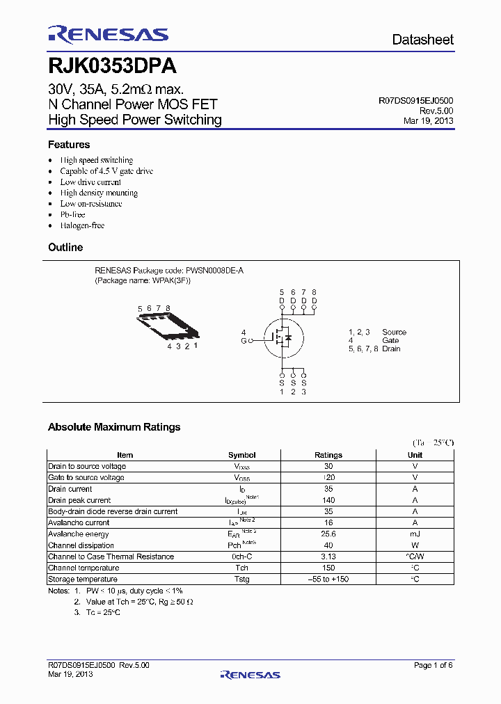 RJK0353DPA-01-J0B_6952852.PDF Datasheet