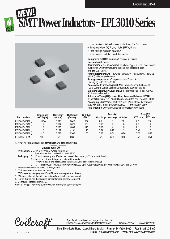 EPL3010-301MSC_6869840.PDF Datasheet