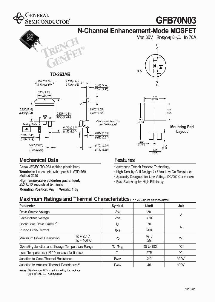 GFB70N03_6875738.PDF Datasheet