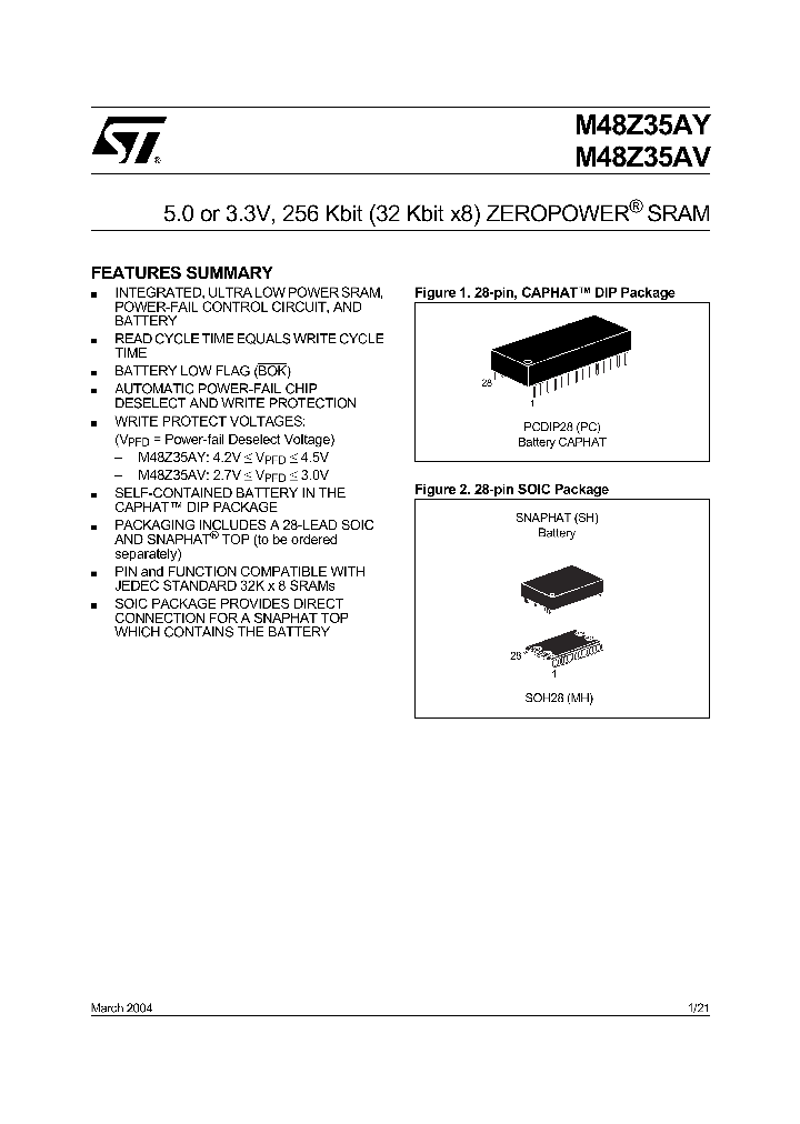 M48Z35AV-10MH6TR_6881396.PDF Datasheet