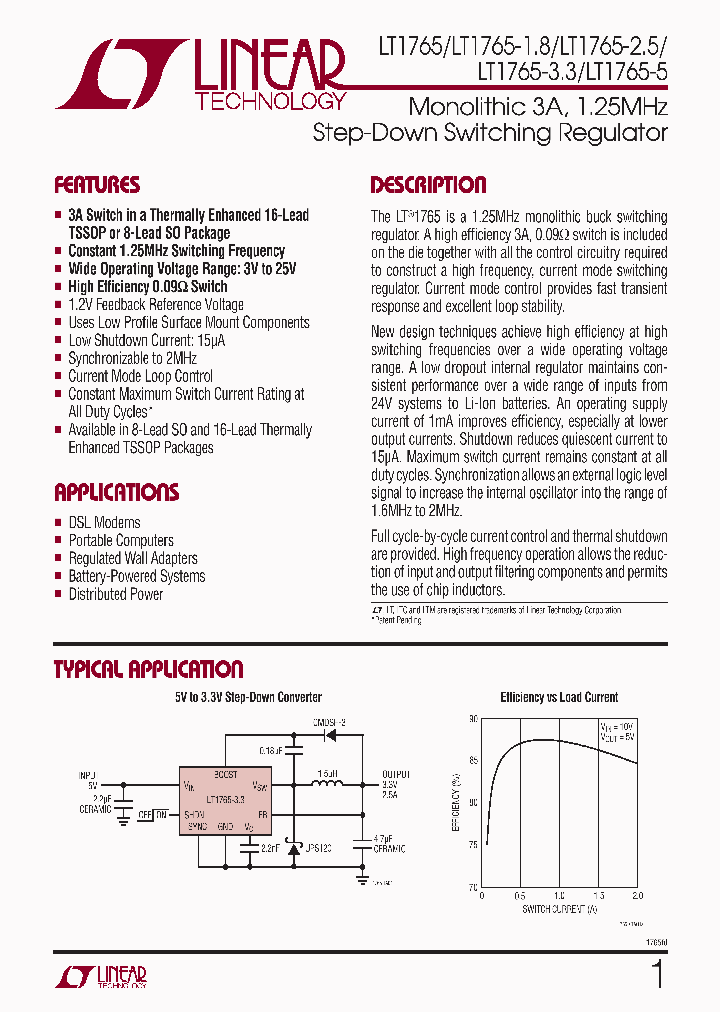 LT1765EFE-25PBF_6885581.PDF Datasheet