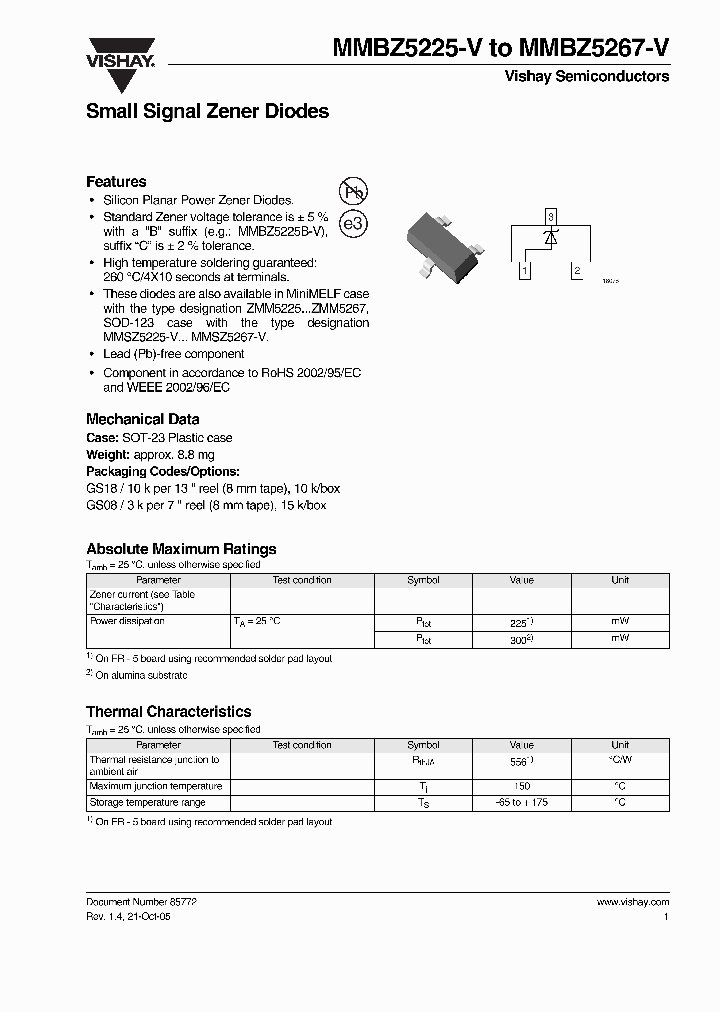 MMBZ5233-V-GS18_6916511.PDF Datasheet