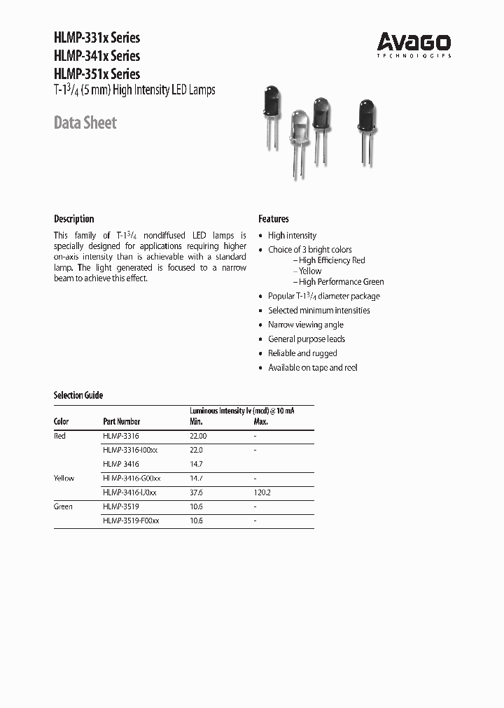 HLMP-3416-G0001_6924841.PDF Datasheet