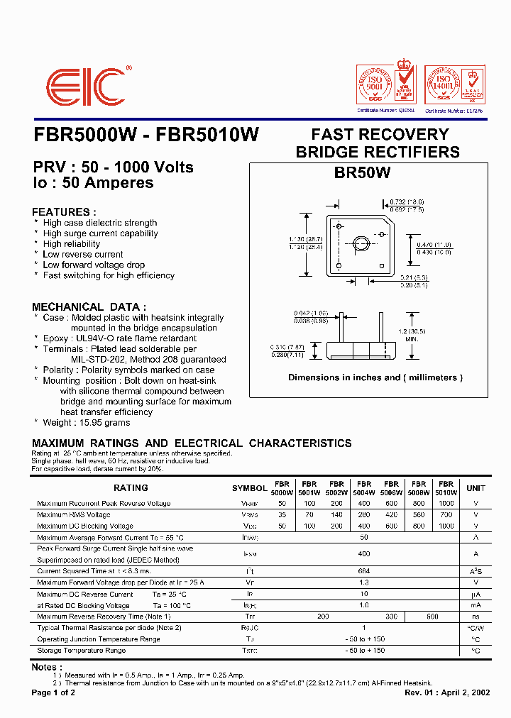 FBR5001W_6928663.PDF Datasheet