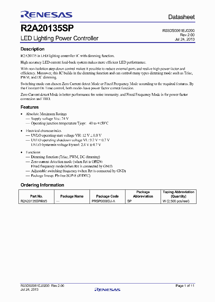 R2A20135SP_6969420.PDF Datasheet