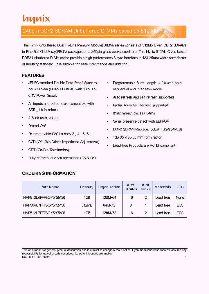 HMP512U7FFP8C-Y5S5S6_6978767.PDF Datasheet