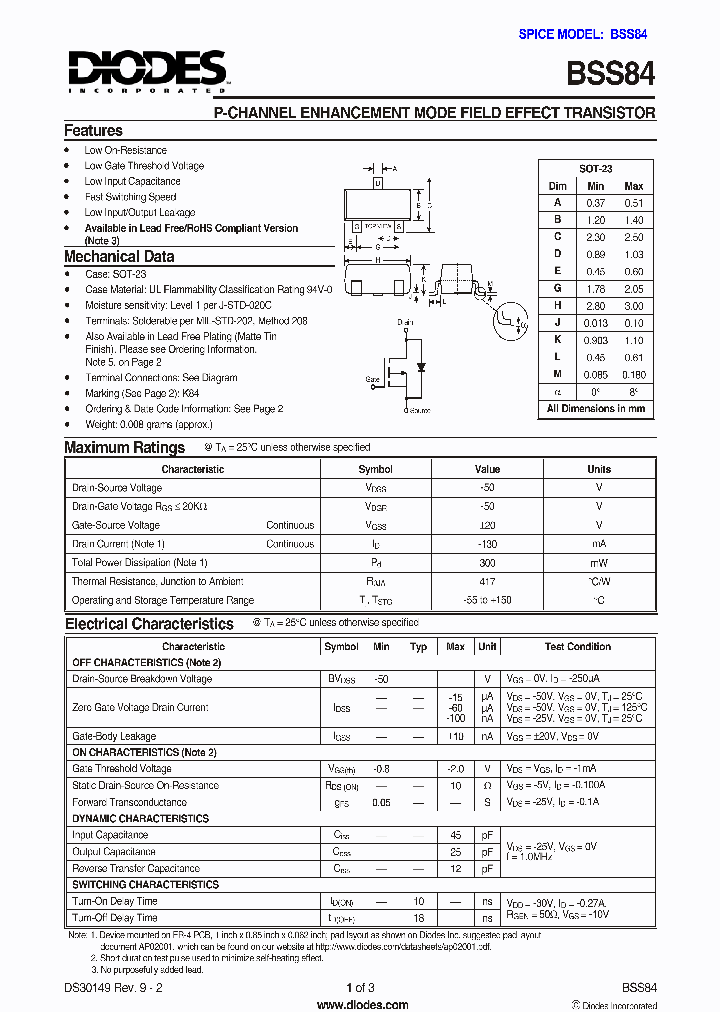 BSS84-13_6982642.PDF Datasheet