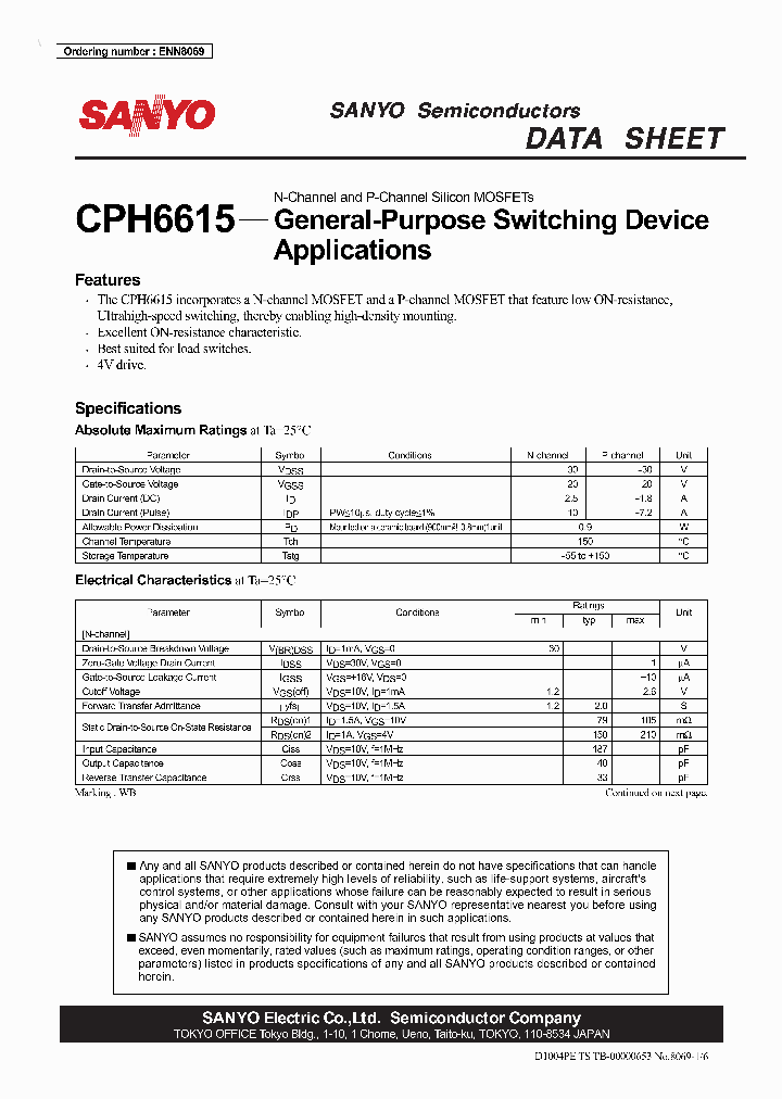 CPH6615_6983793.PDF Datasheet