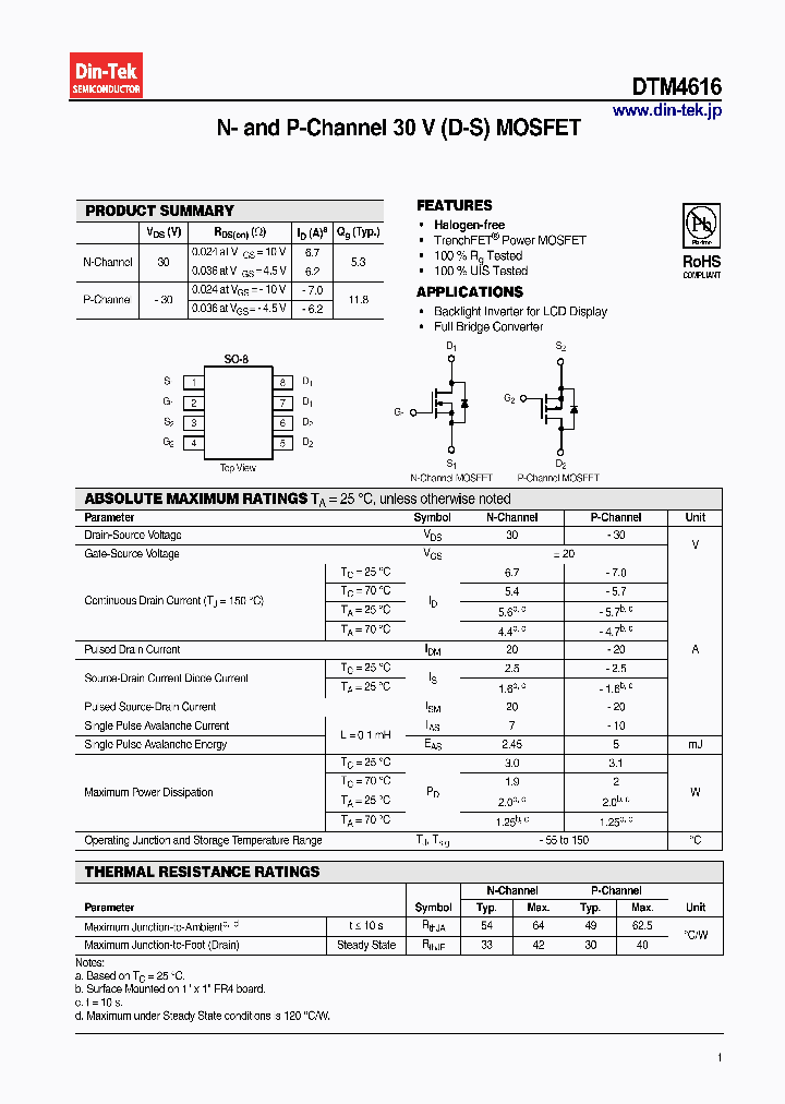 DTM4616_6987636.PDF Datasheet