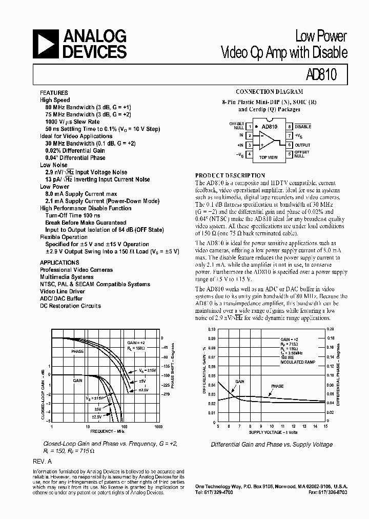 AD810ACHIPS_6990653.PDF Datasheet