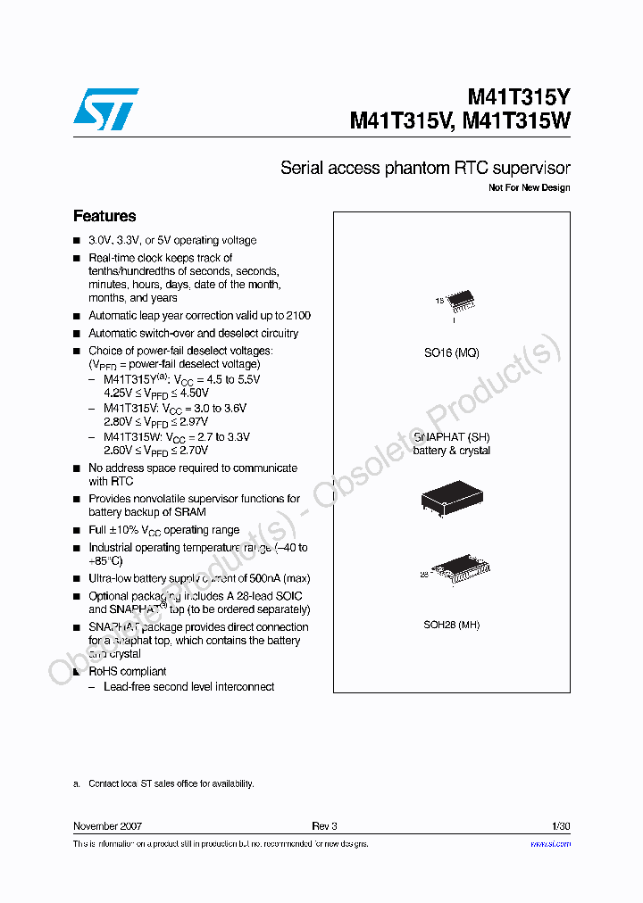 M41T315W-85MH6TR_7022273.PDF Datasheet