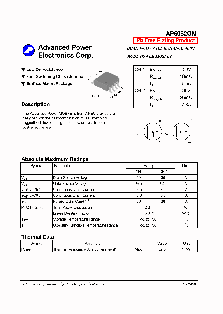 AP6982GM_7033245.PDF Datasheet